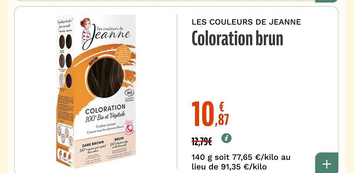 LES COULEURS DE JEANNE Coloration brun