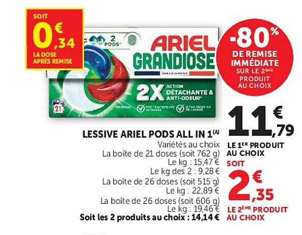 LESSIVE ARIEL PODS ALL IN 1