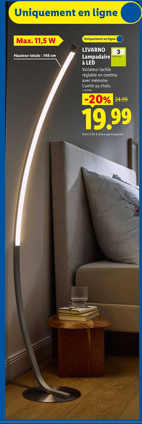 LIVARNO Lampadaire à LED