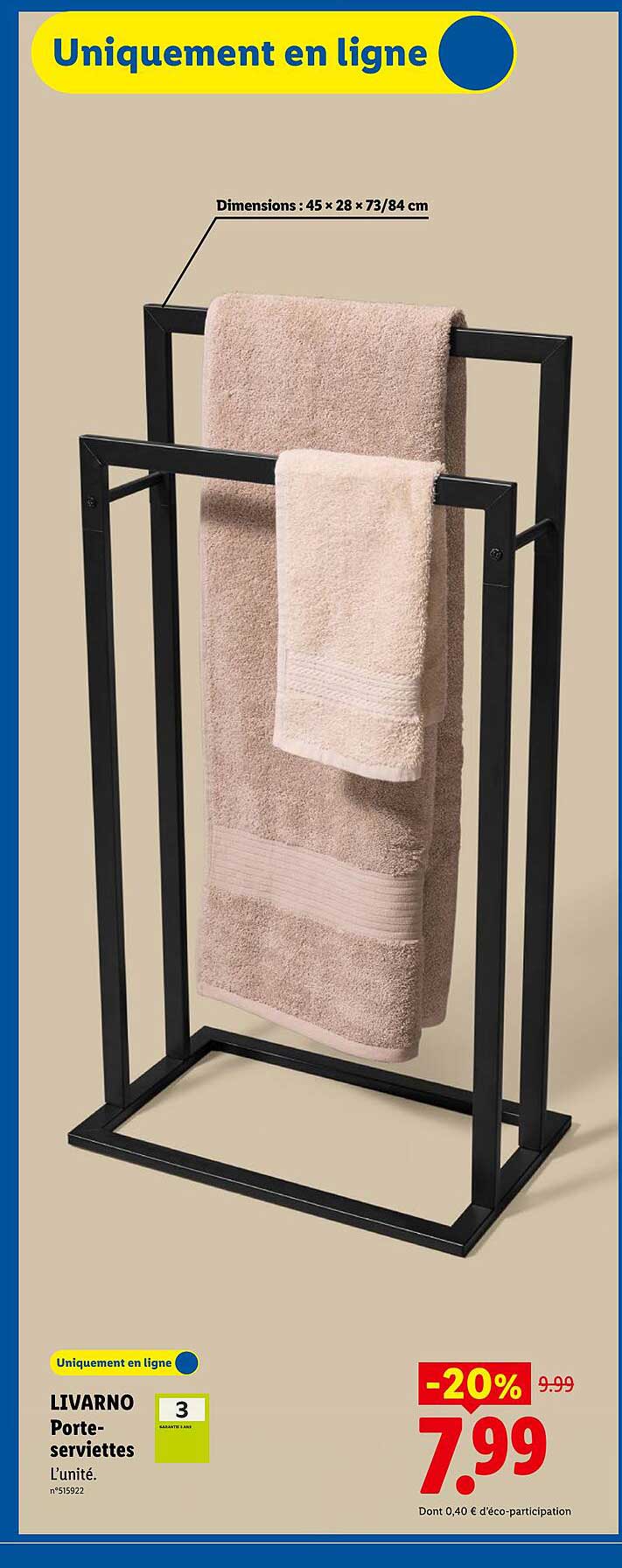 LIVARNO Porte-serviettes