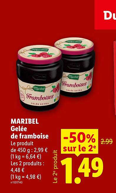 MARIBEL Gelée de framboise