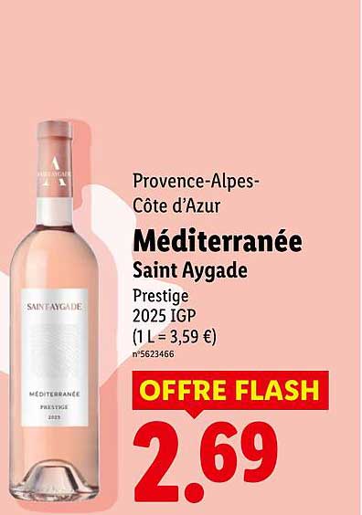 Méditerranée Saint Aygade Prestige 2025 IGP