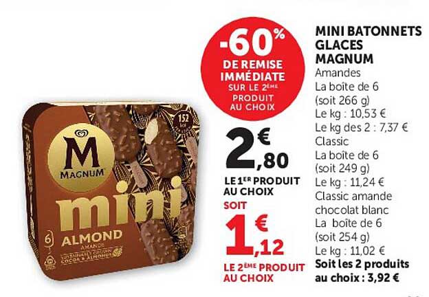 MINI BATONNETS GLACES MAGNUM