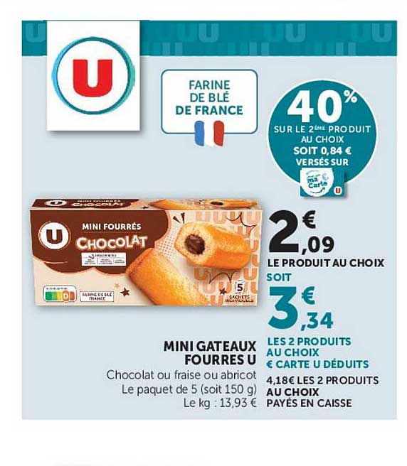 MINI GATEAUX FOURRES