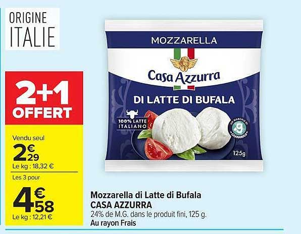 Mozzarella di Latte di Bufala CASA AZZURRA