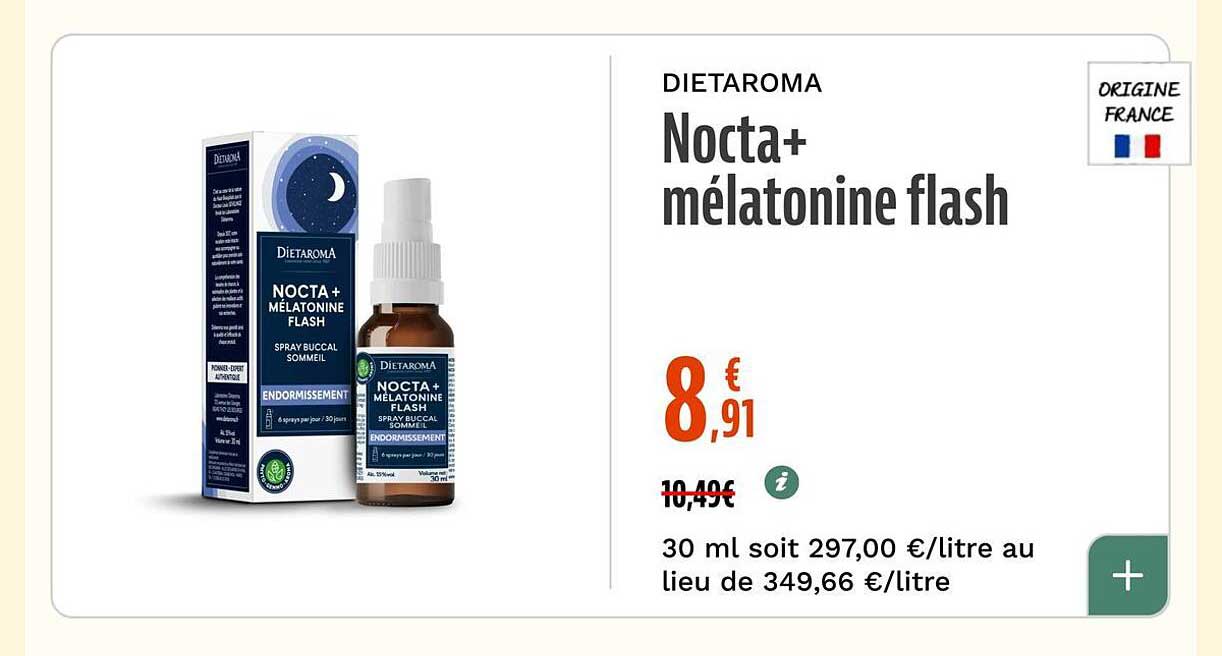 Nocta+ mélatonine flash