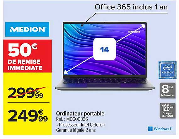 Office 365 inclus 1 an