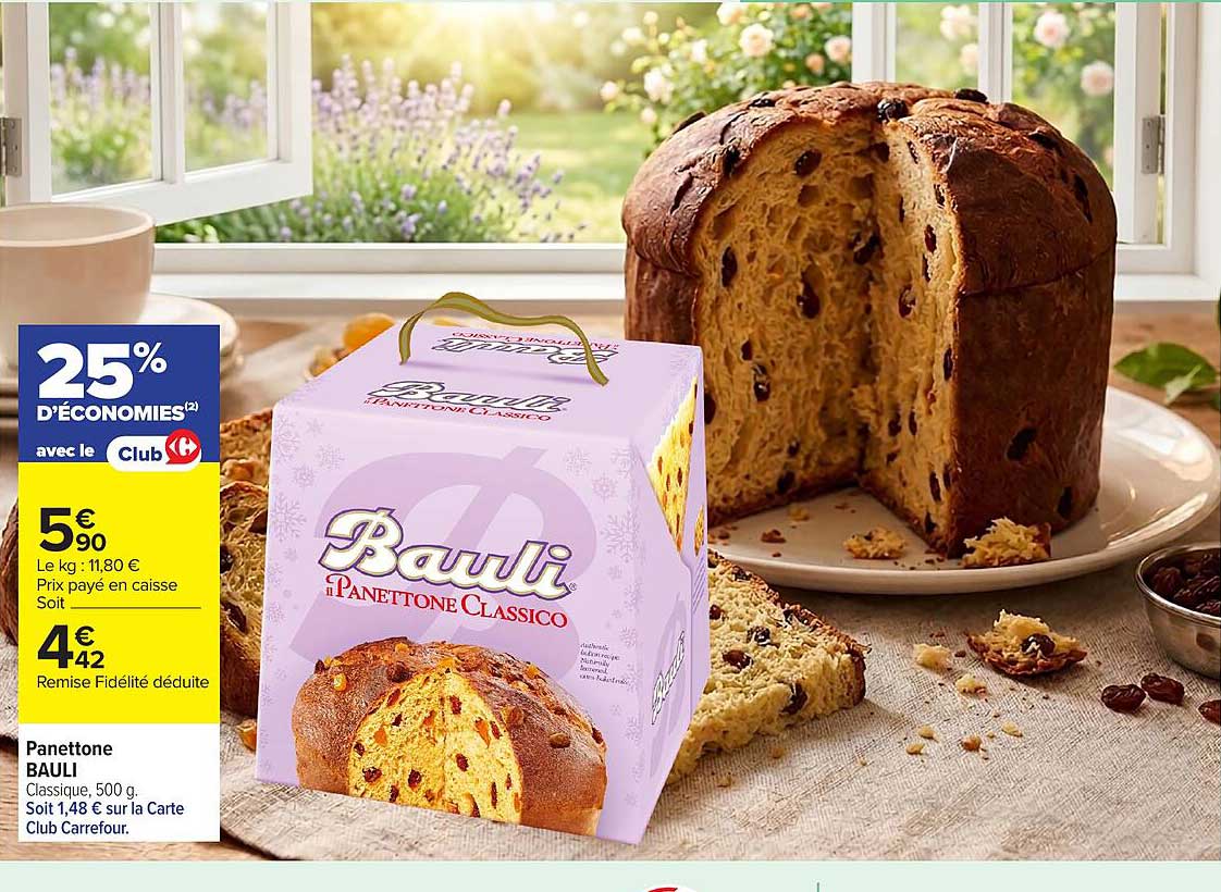 Panettone BAULI Classique, 500 g