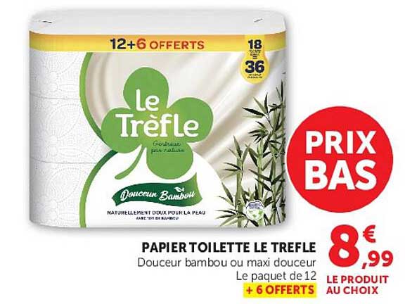 PAPIER TOILETTE LE TREFLE
