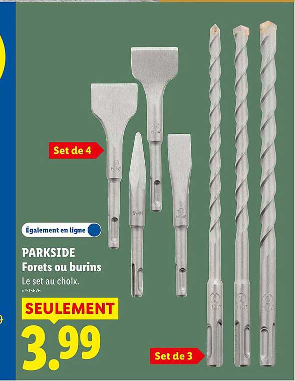 PARKSIDE Forets ou burins