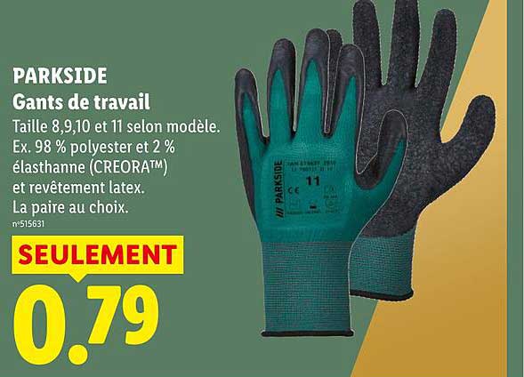 PARKSIDE Gants de travail