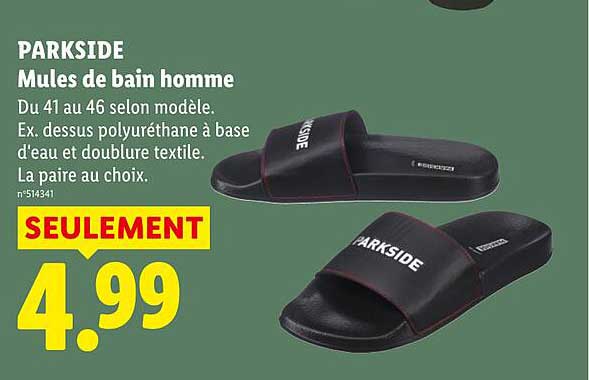 PARKSIDE Mules de bain homme