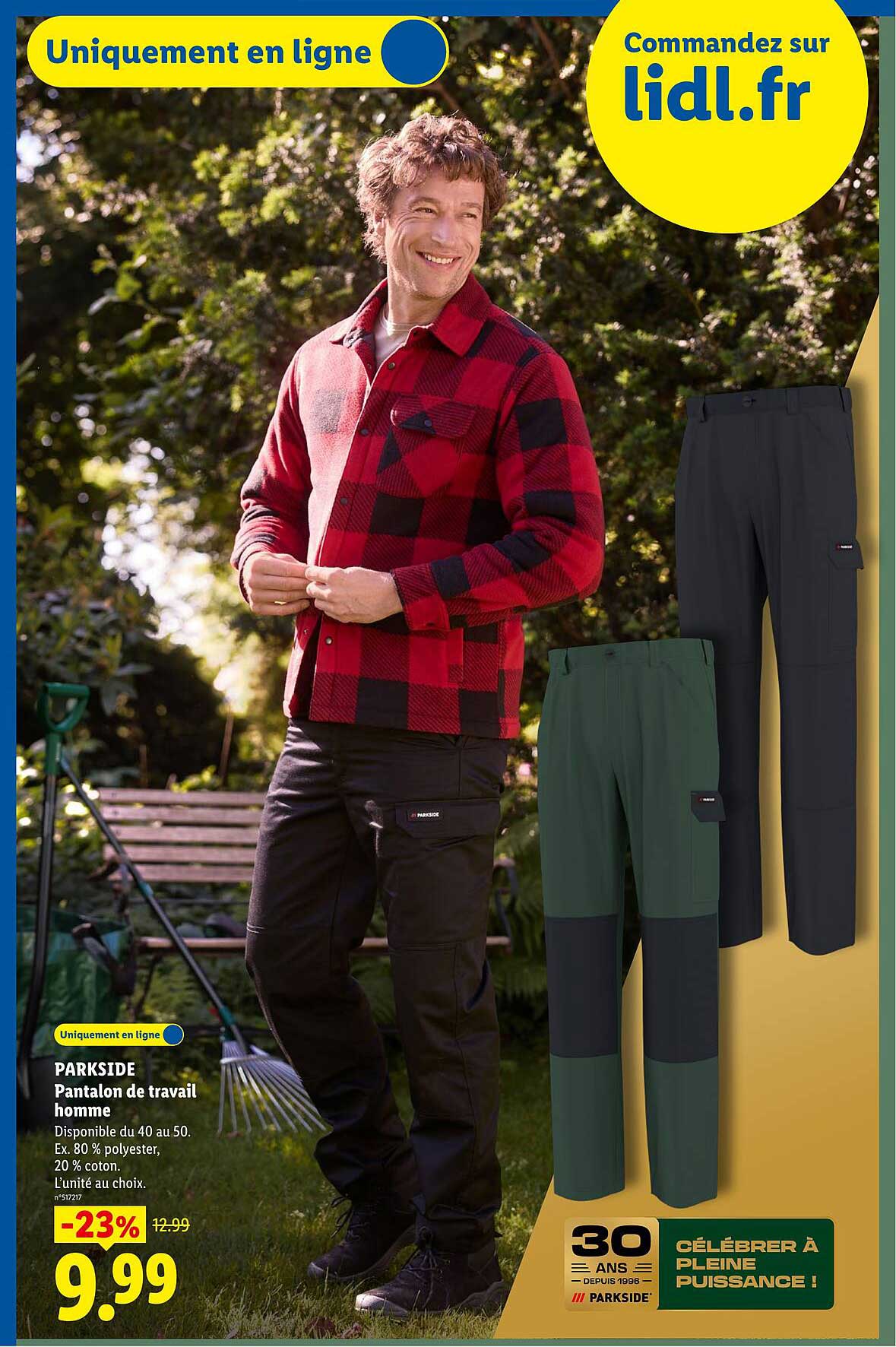 PARKSIDE Pantalon de travail homme