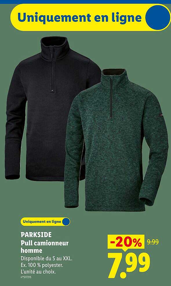 PARKSIDE Pull camionneur homme
