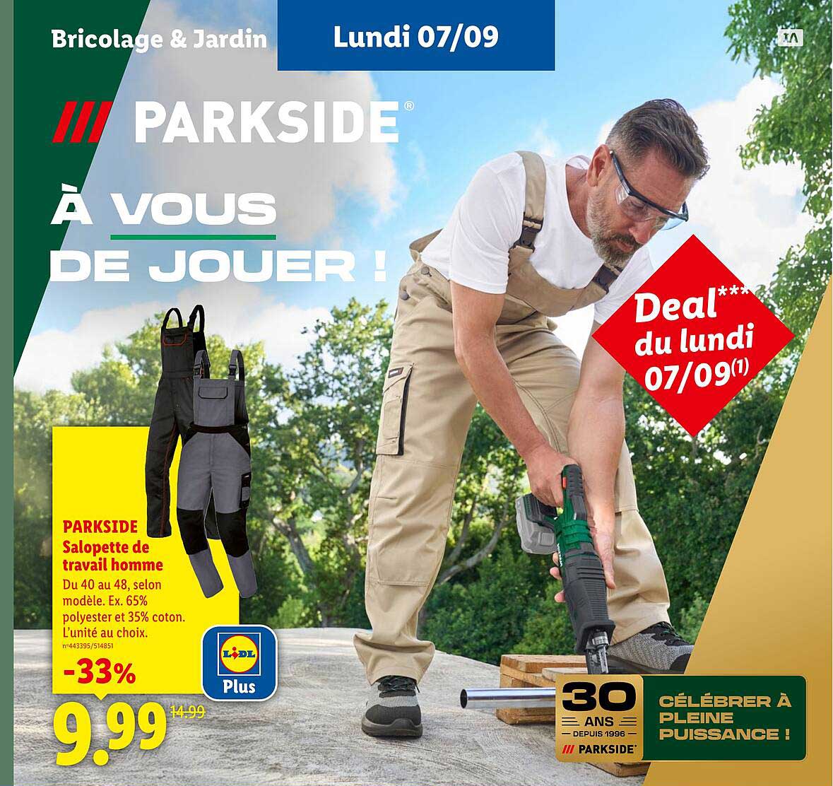 PARKSIDE Salopette de travail homme