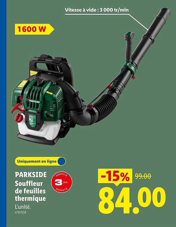 PARKSIDE Souffleur de feuilles thermique