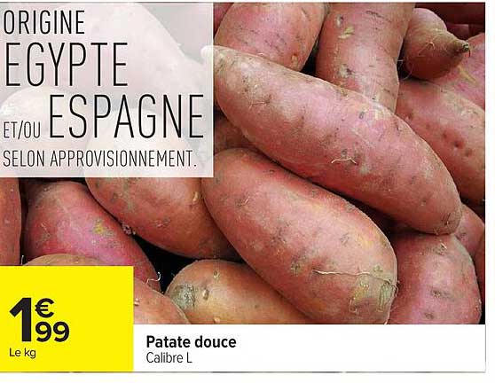 Patate douce Calibre L