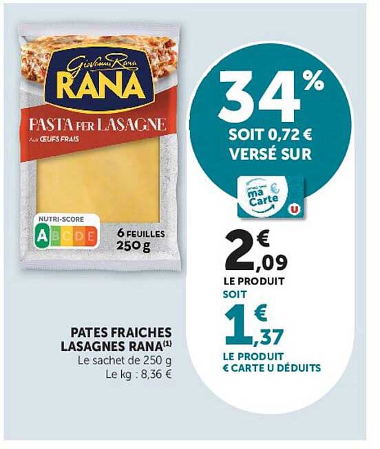 PÂTES FRAICHES LASAGNES RANA(1)
