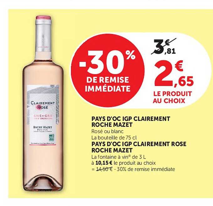 PAYS D’OC IGP CLAIREMENT ROCHE MAZET