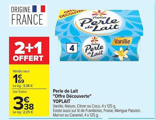 Perle de Lait "Offre Découverte" YOPLAIT