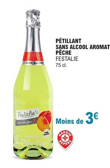PÉTILLANT SANS ALCOOL AROMAT PÊCHE FESTALIE 75 cl.