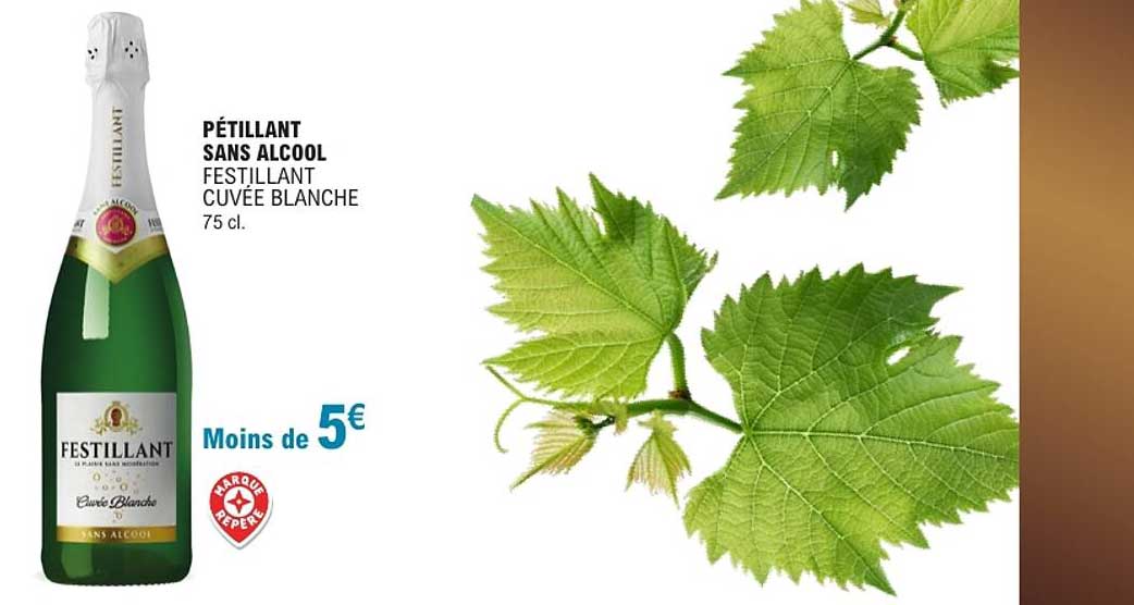 PÉTILLANT SANS ALCOOL FESTILLANT CUVÉE BLANCHE 75 cl.