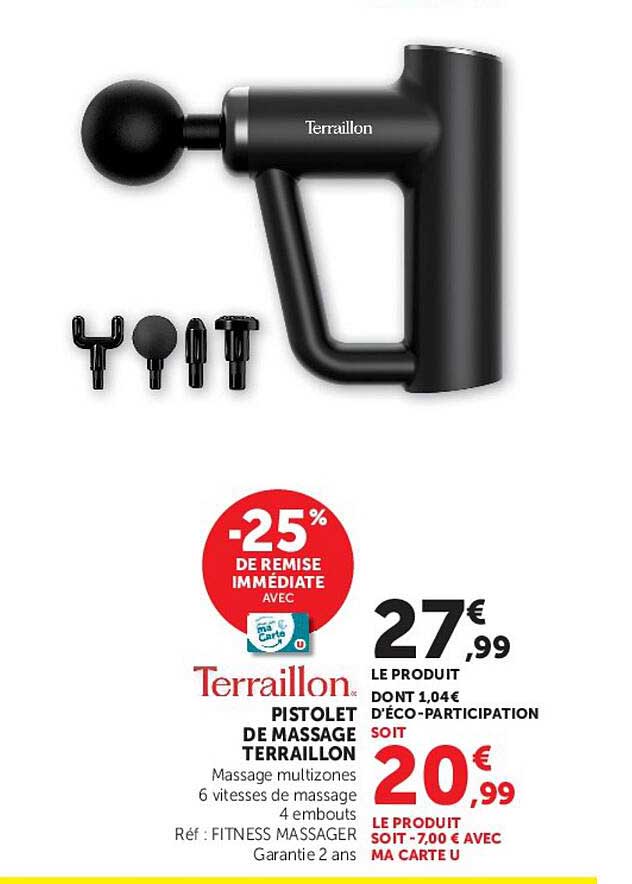 PISTOLET DE MASSAGE TERRAILLON