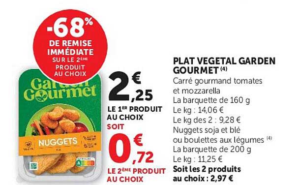 PLAT VEGETAL GARDEN GOURMET
