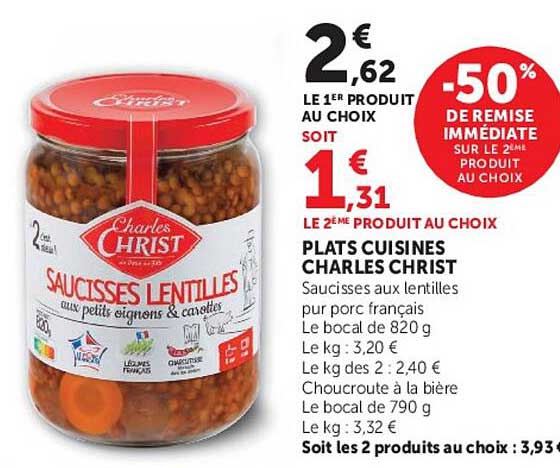 PLATS CUISINES CHARLES CHRIST