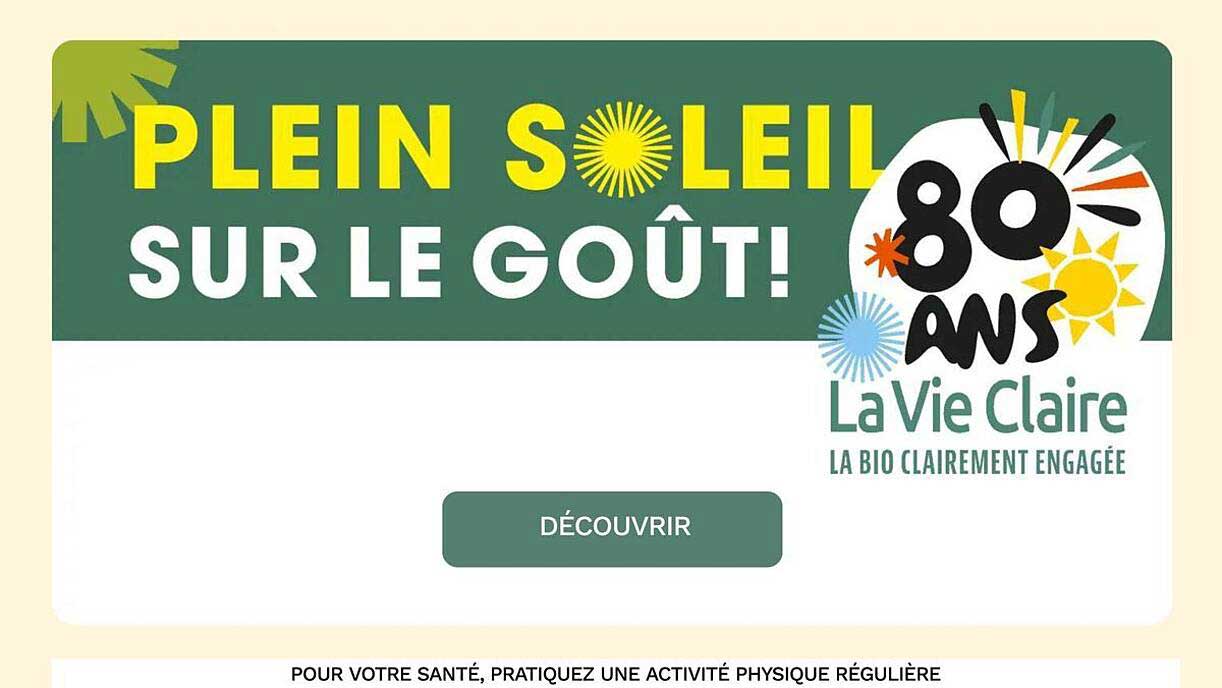 PLEIN SOLEIL SUR LE GOÛT!