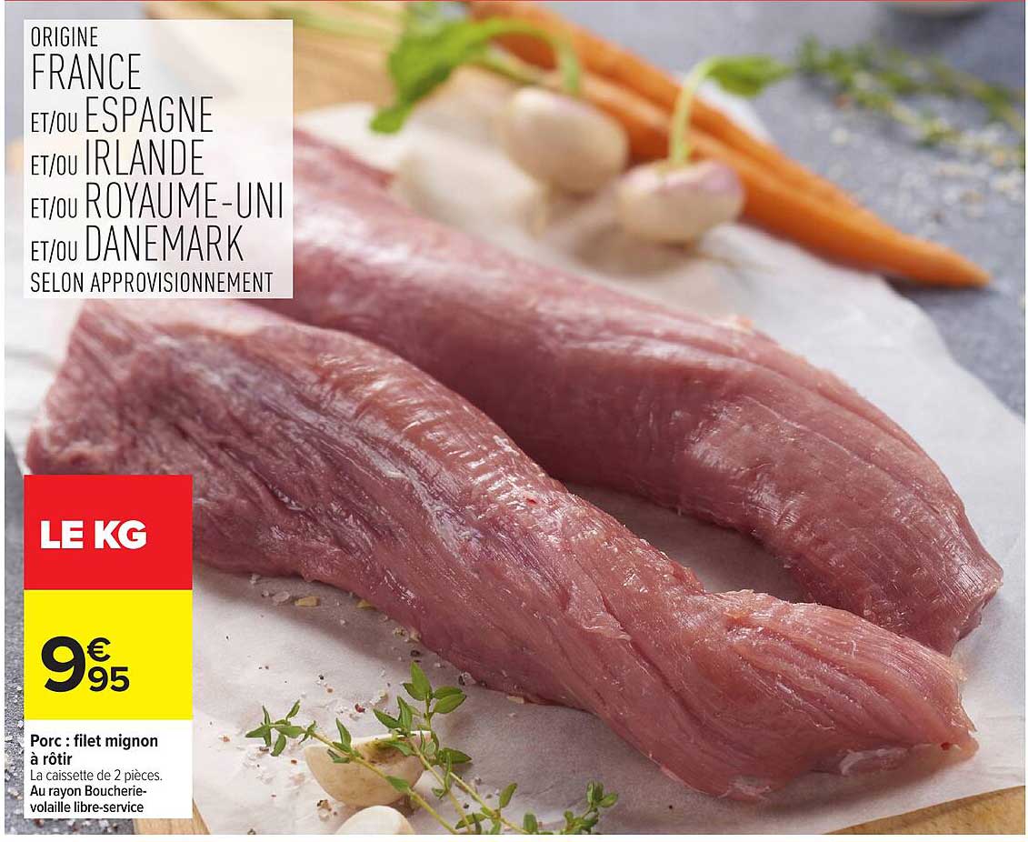 Porc : filet mignon à rôtir