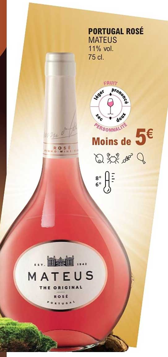 PORTUGAL ROSÉ MATEUS 11% vol. 75 cl.