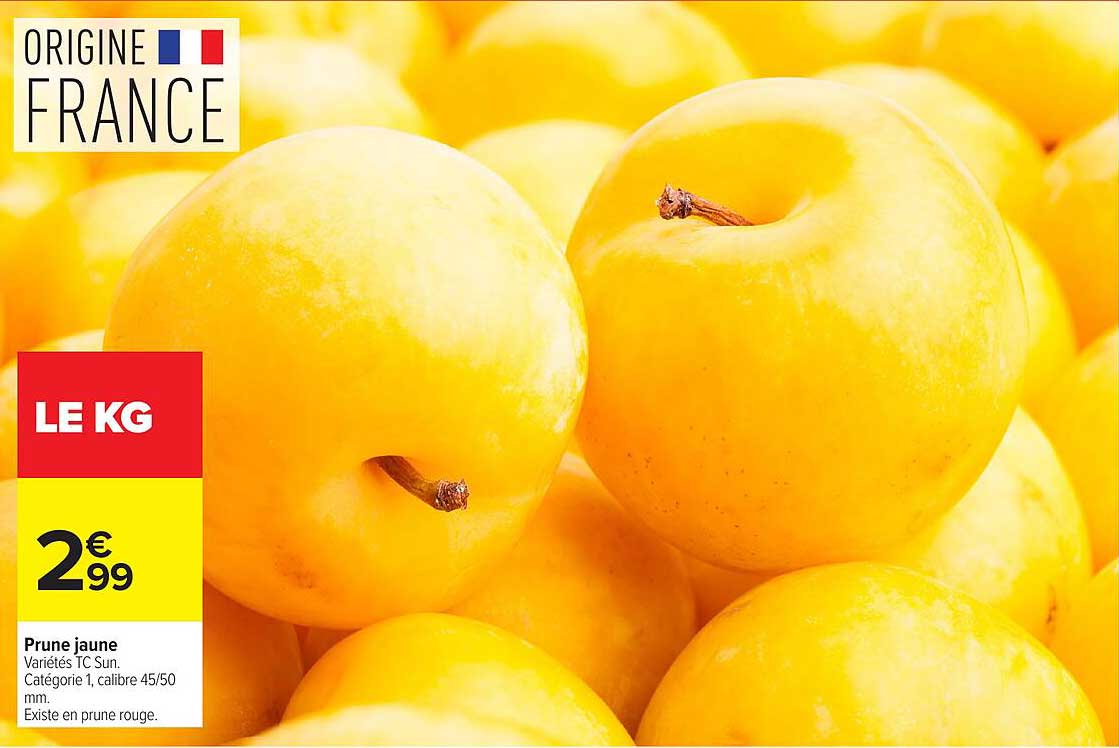 Prune jaune