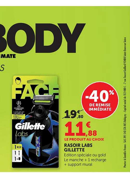 RASOIR LABS GILLETTE
