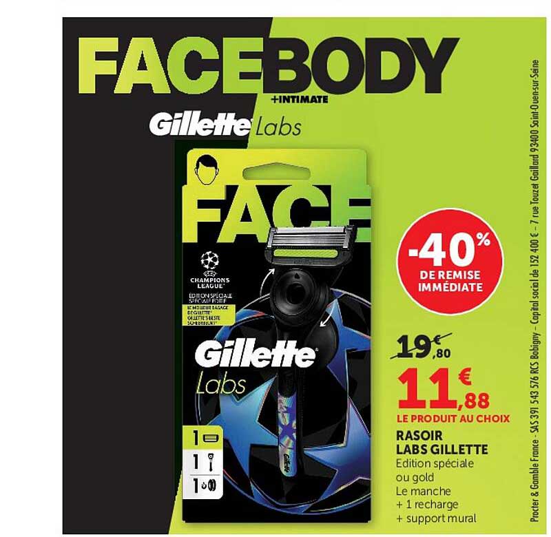 Rasoir Labs Gillette