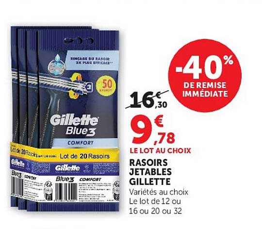 RASOIRS JETABLES GILLETTE