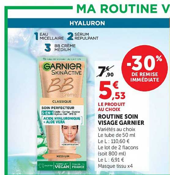 ROUTINE SOIN VISAGE GARNIER