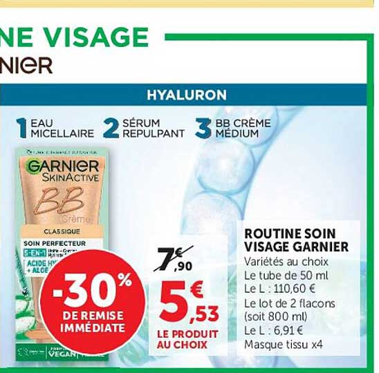 ROUTINE SOIN VISAGE GARNIER