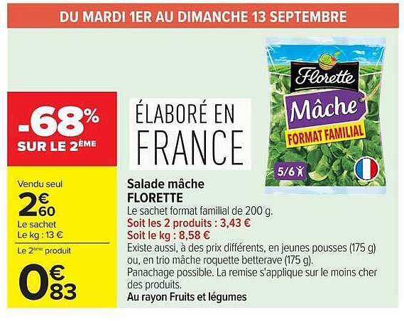 Salade mâche FLORETTE