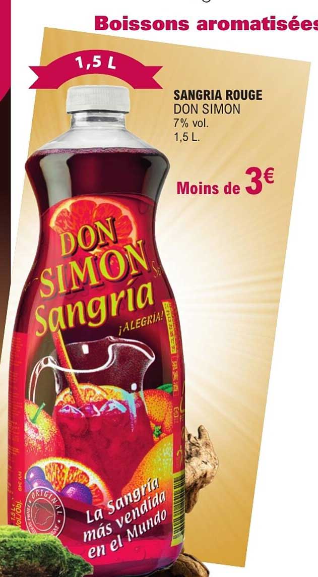 SANGRIA ROUGE DON SIMON 7% vol. 1,5 L.