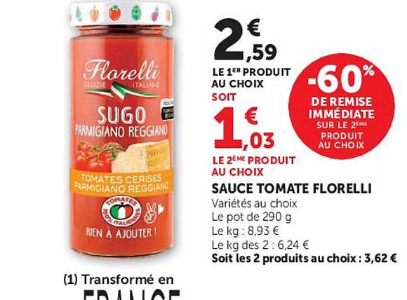 SAUCE TOMATE FLORELLI