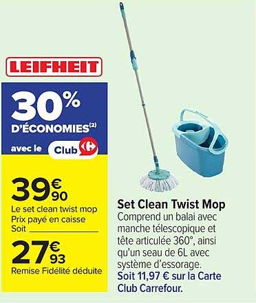Set Clean Twist Mop