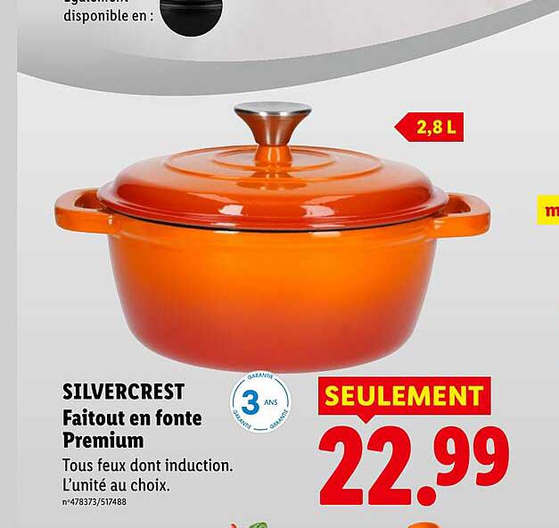 SILVERCREST Faitout en fonte Premium