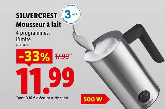 SILVERCREST Mousseur à lait