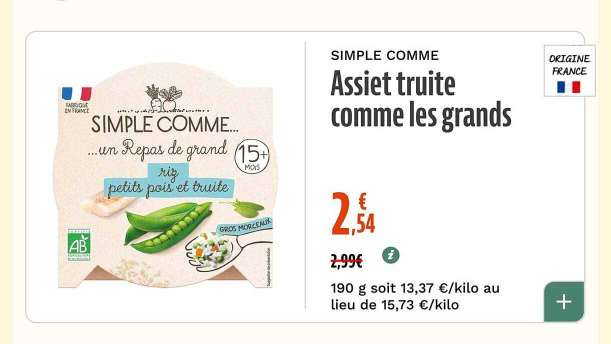 SIMPLE COMME... Assiet truite comme les grands