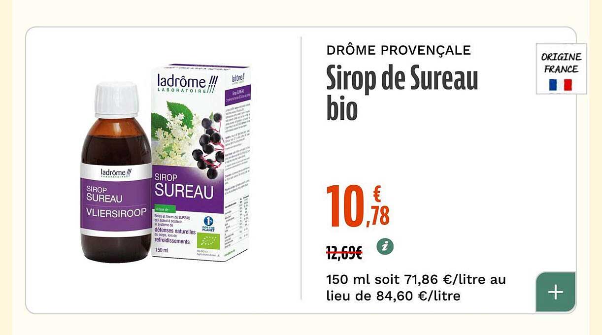 Sirop de Sureau bio