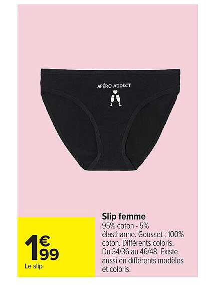 Slip femme