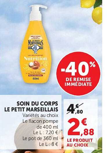 SOIN DU CORPS LE PETIT MARSEILLAIS