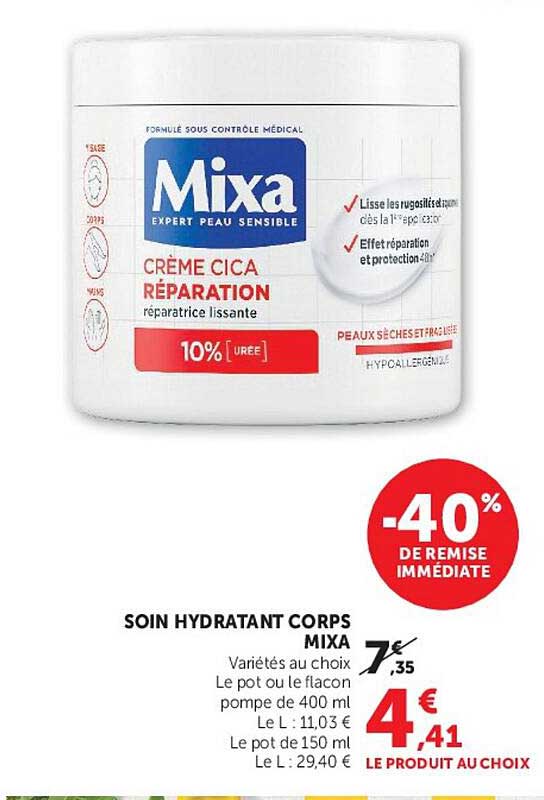 SOIN HYDRATANT CORPS MIXA