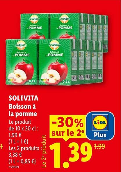 SOLEVITA Boisson à la pomme